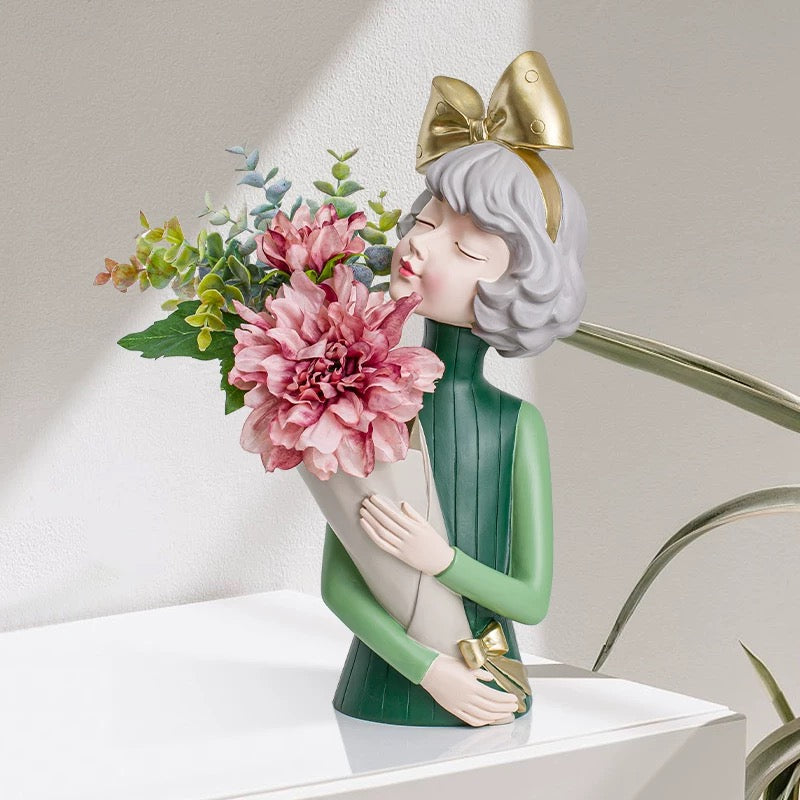 Bow-knot Girl Home Decor Ornament