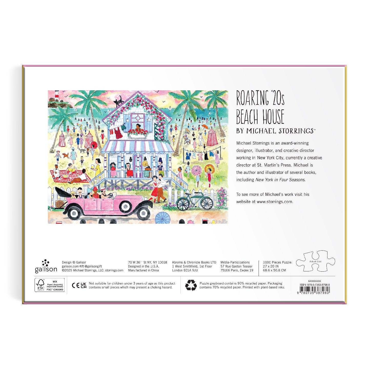 Michael Storrings Roaring 20s Beach House 1000 Piece Puzzle