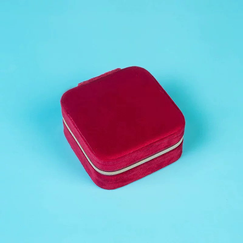 Custom Travel Jewelry Box – Personalized Organizer with Hooks & Rings