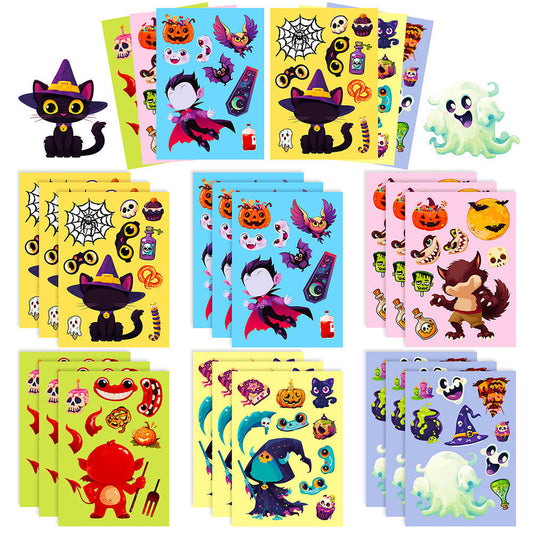 Halloween DIY Ghost Little Black Cat Puzzle - 24 Sheets V Boutique Studio-New