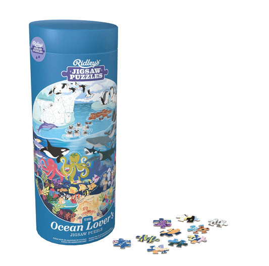 Ocean Lover's 1000 Piece Circular Jigsaw Puzzle
