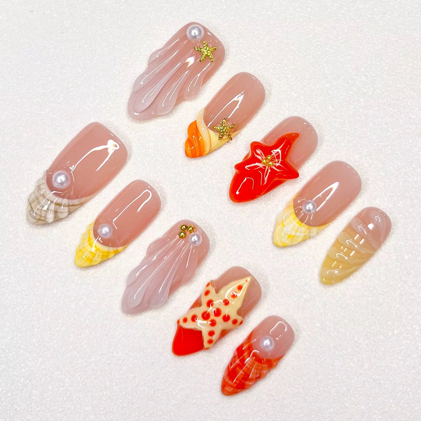 Starfish & Seashell Dreams Press-on Nails
