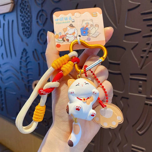 Cute Cartoon Kitty Keychain - Vibrant Resin Cat Charm, Ideal for Bags and Gifts V Boutique Studio