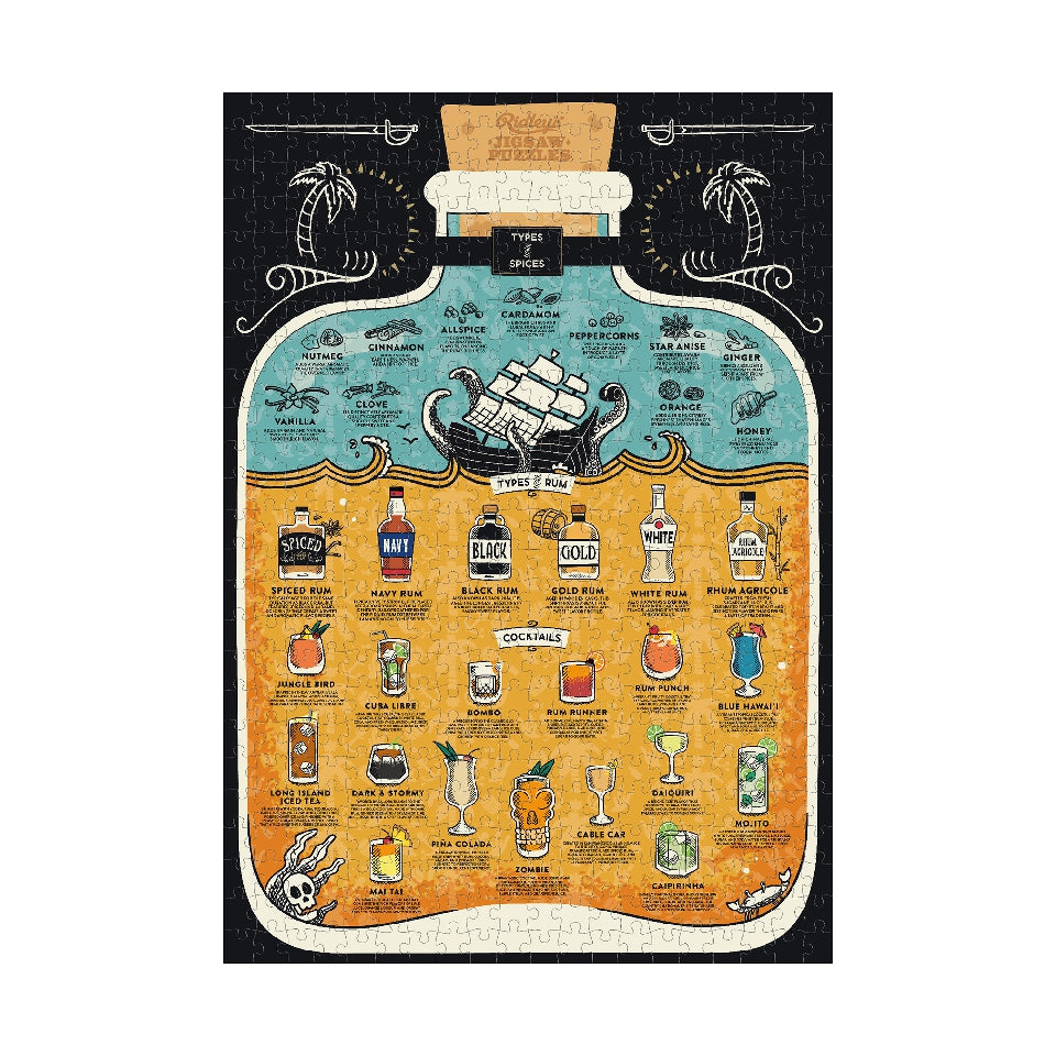 Rum Lover's 500 Piece Jigsaw Puzzle Ridley's Games