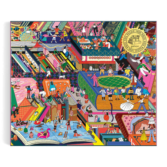 Novel Neighborhood 1000 Piece Foil Puzzle Galison