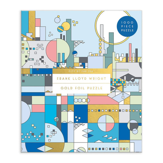 Frank Lloyd Wright City By The Sea 1000 Piece Foil Puzzle Galison