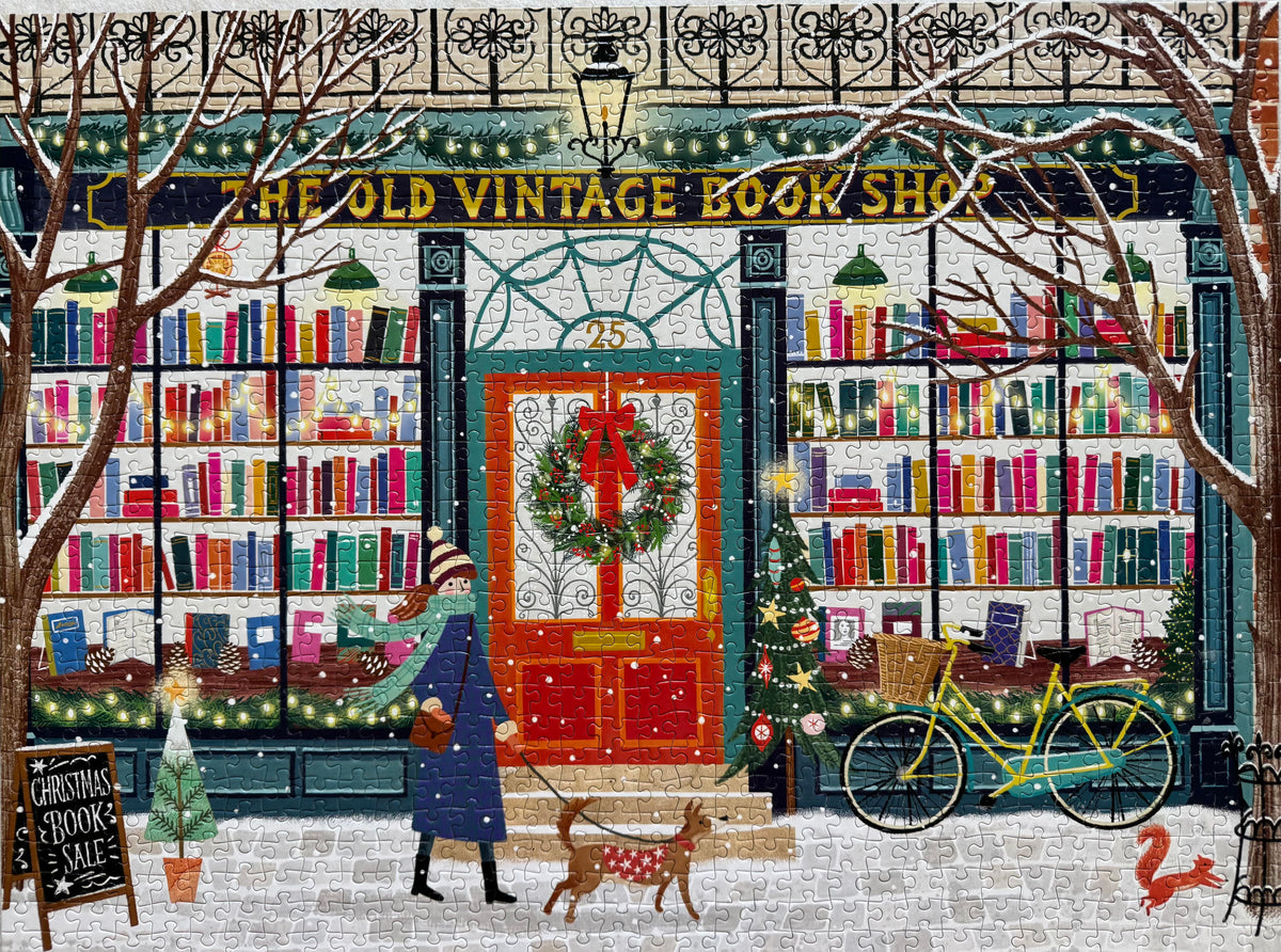 Galison Bookish Winter 1000 Piece Puzzle Galison