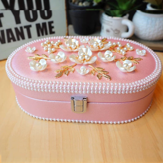 Elegant Floral Jewelry Box V Boutique Studio