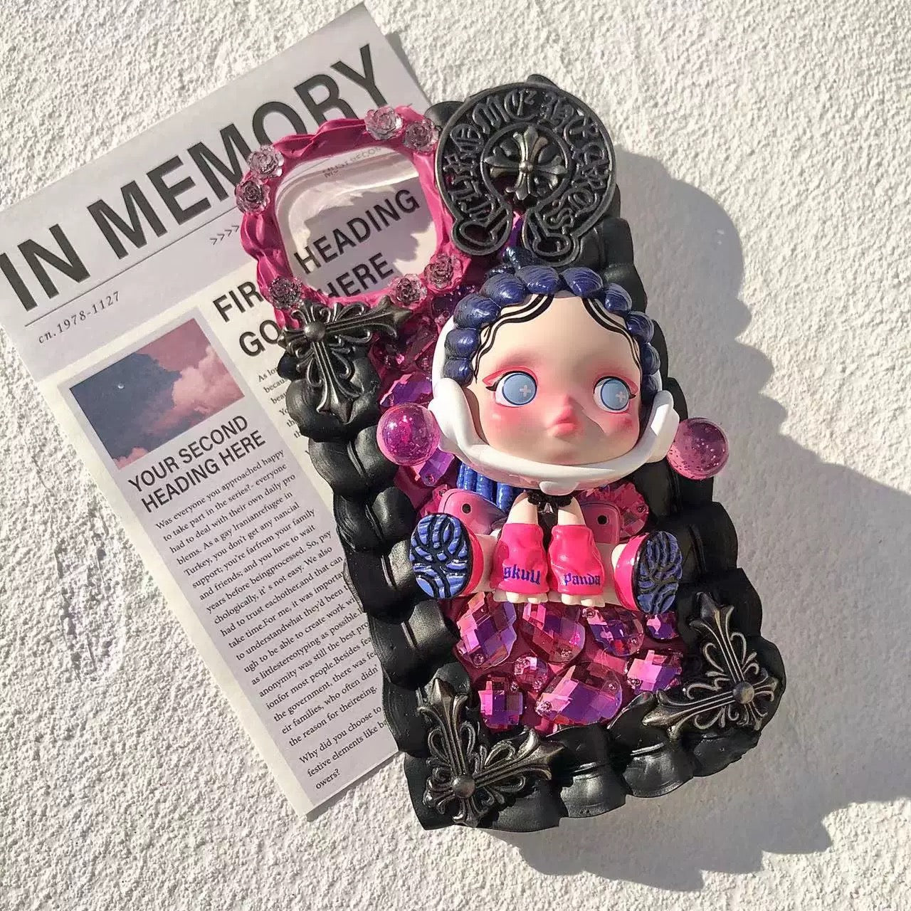 Handmade 3D Cream Doll Phone Case – Kawaii Design