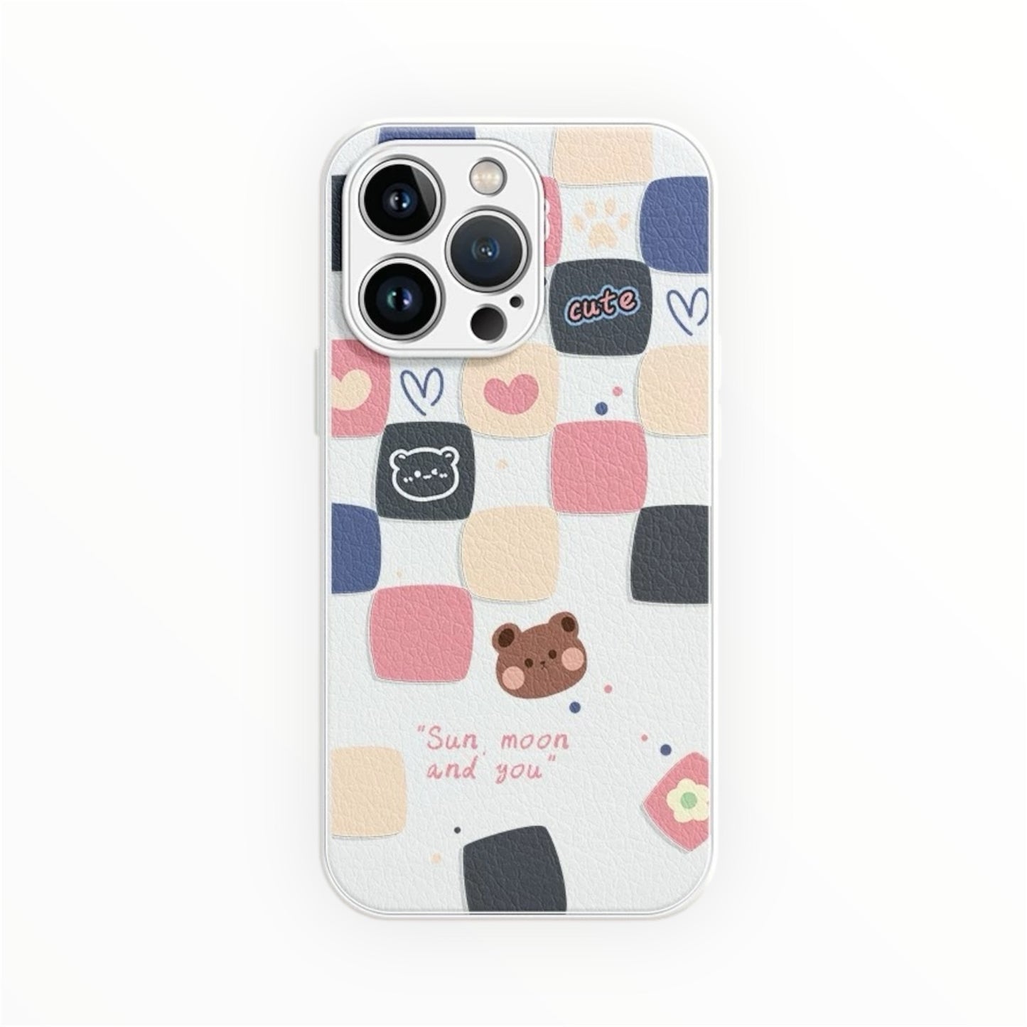Sweet Checkered Bear Phone Case