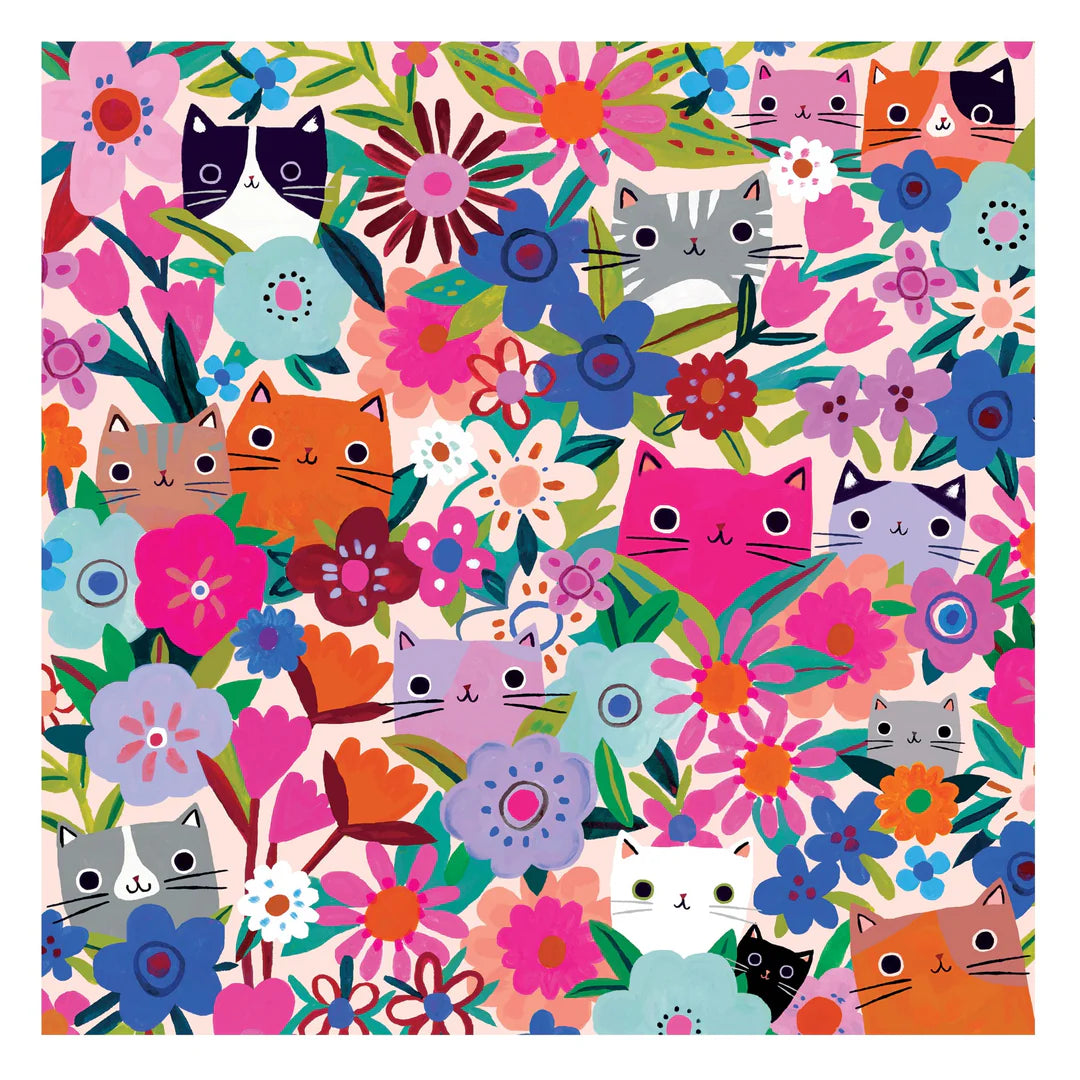 Blooming Cats 500 Piece Puzzle Galison