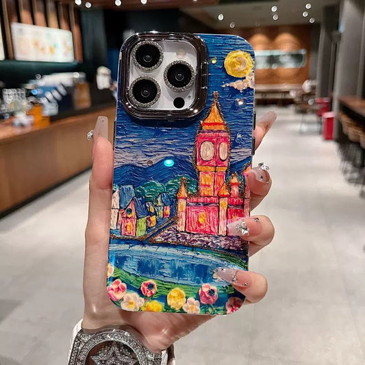 Dreamy Phone Case – Castle, Dolphin & Starry Town Series