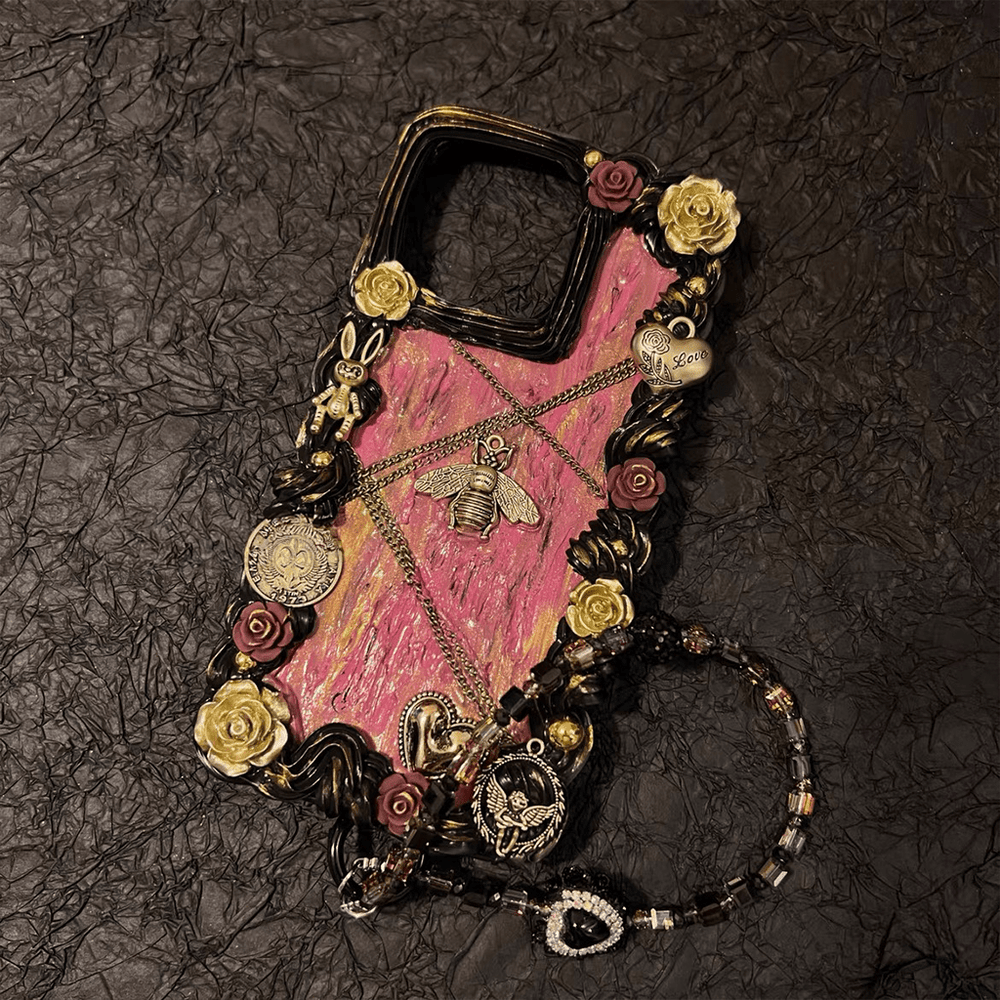 Handmade Custom Vintage Baroque Trendy Phone Case V Boutique Studio