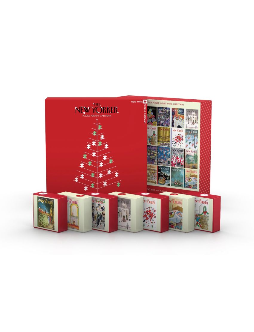 New Yorker Advent Calendar Set of 24 Mini Puzzles New York Puzzle Company