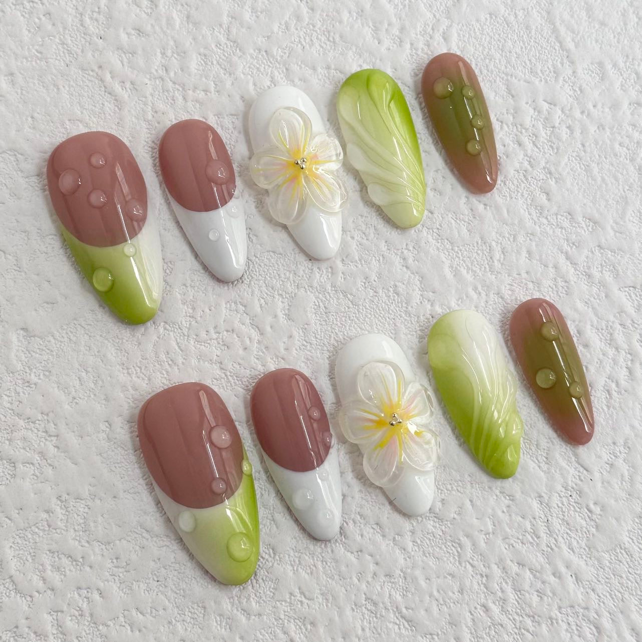 Fresh Green Press-on Nails