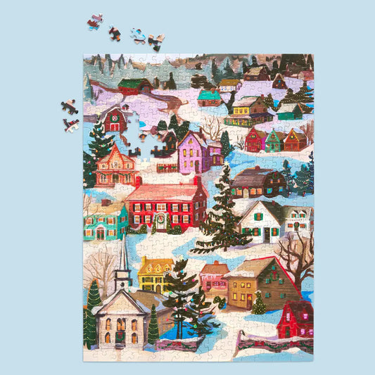 Winter Village 500 Piece Christmas Puzzle WerkShoppe