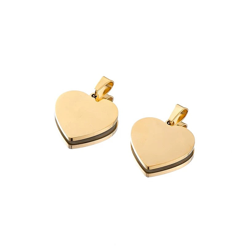 Elegant Heart Alphabet Charms for Jewelry Making