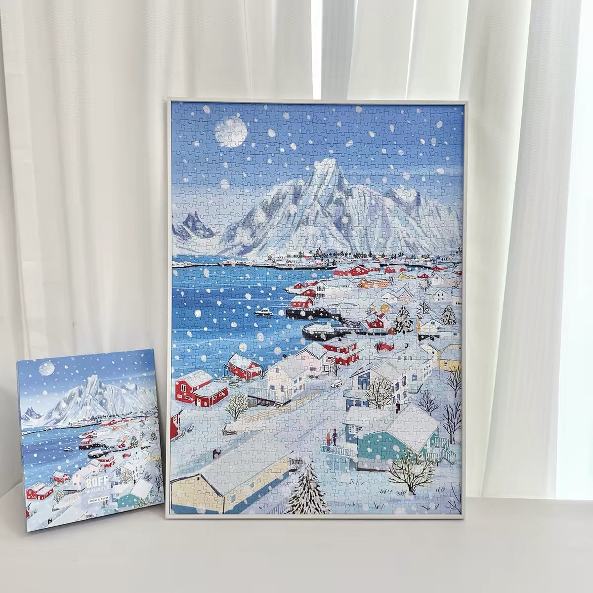 BOFF Snowy Village 1000 Piece Jigsaw Puzzle BOFF