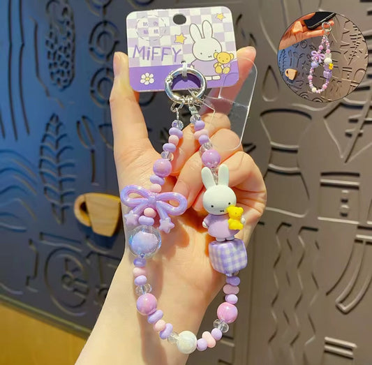 Miffy Kawaii Beaded Phone Charm V Boutique Studio