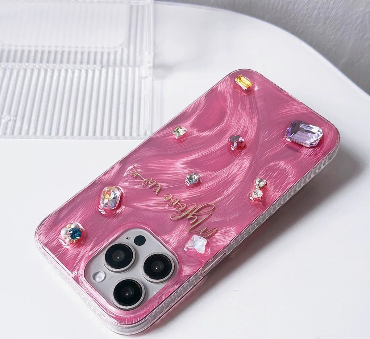 Customized Rhinestone Phone Case V Boutique Studio