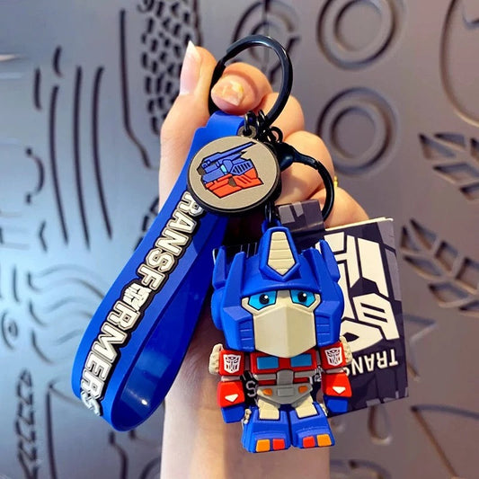 Transformers Keychain – Cute Robot Character Keyring with Wrist Strap V Boutique Studio