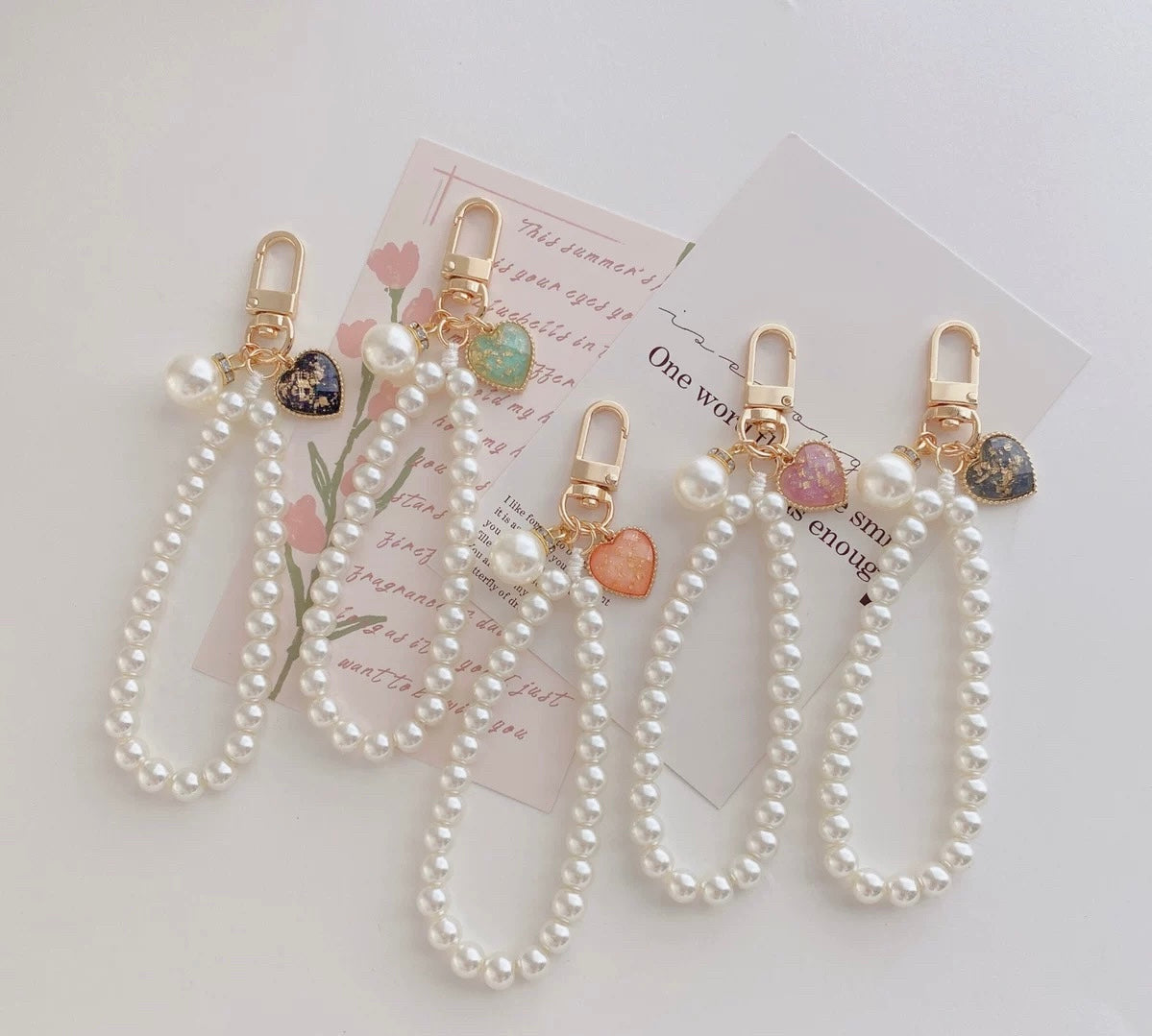 Sweetheart Pearl Elegance Phone Lanyard V Boutique Studio-New