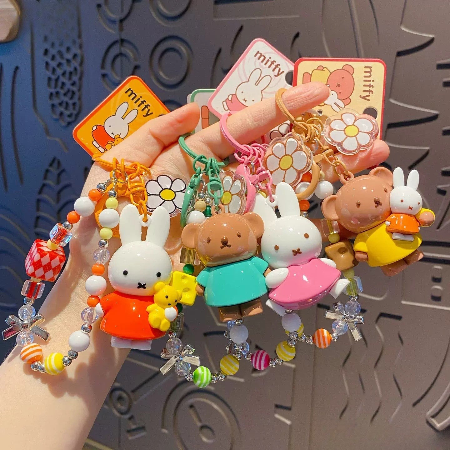 Miffy Cute Beaded Keychain V Boutique Studio