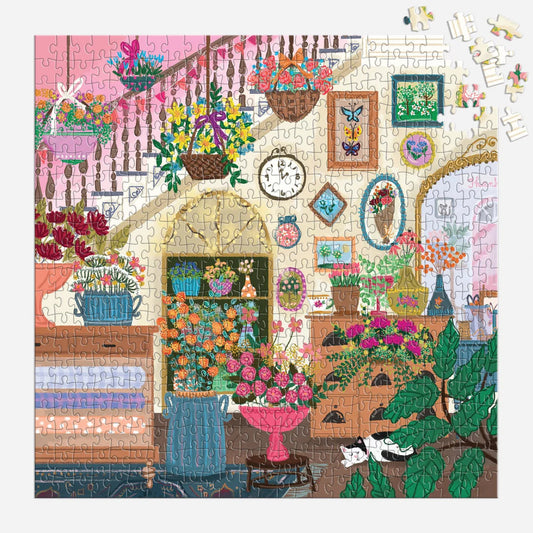 Joy Laforme Flower Shop 500 Piece House Puzzle Galison