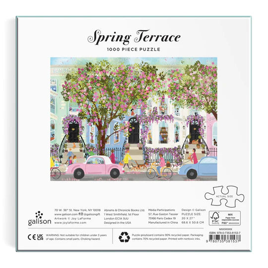 Joy Laforme Spring Terrace 1000 Piece Puzzle Galison