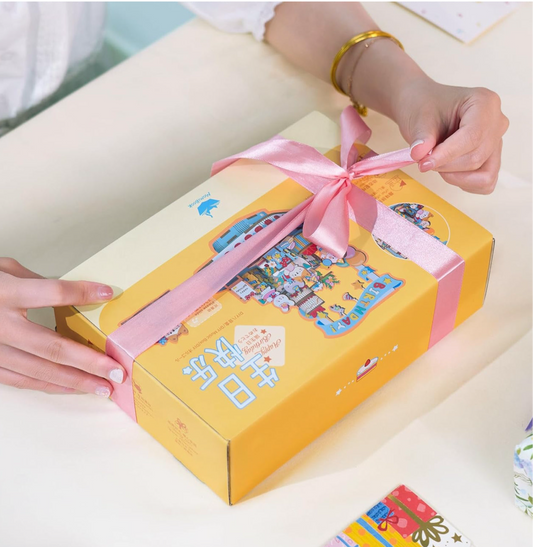 DIY Birthday Cake Music Box – 141pcs Puzzle Kit Momibook