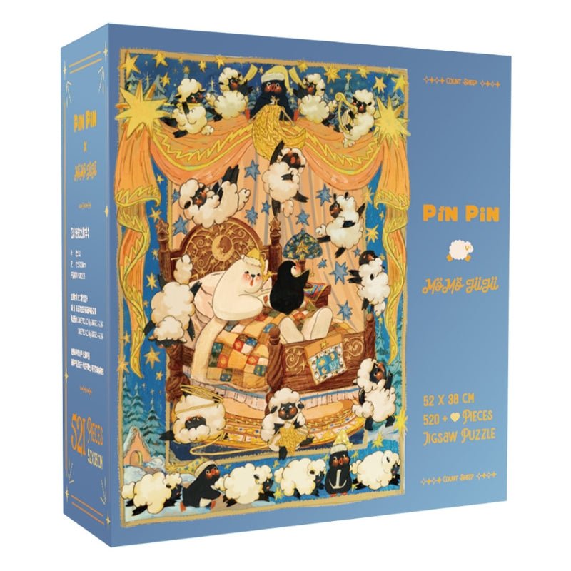 Pin Pin Counting Sheep 521 Piece Foil Jigsaw Puzzle Pin Pin