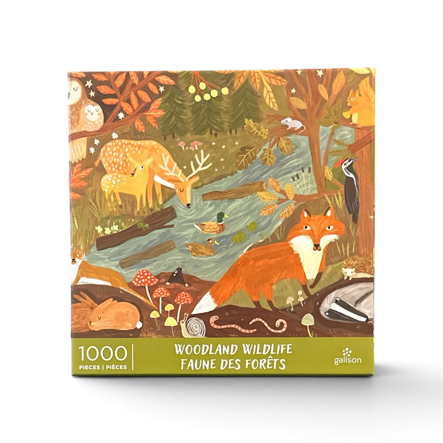 Galison Woodland Wildlife 1000 Piece Jigsaw Puzzle Galison