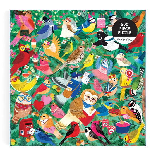 Birding Around 500 Piece Puzzle Mudpuppy