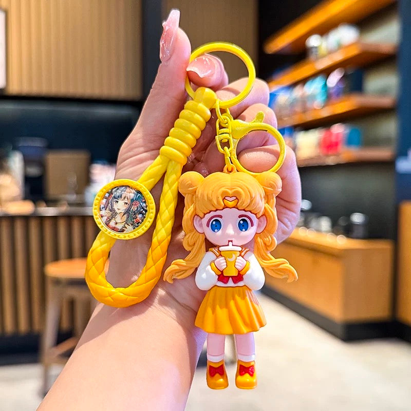 Kawaii Sailor Girl Keychain – Cute Cartoon Bag Accessory
