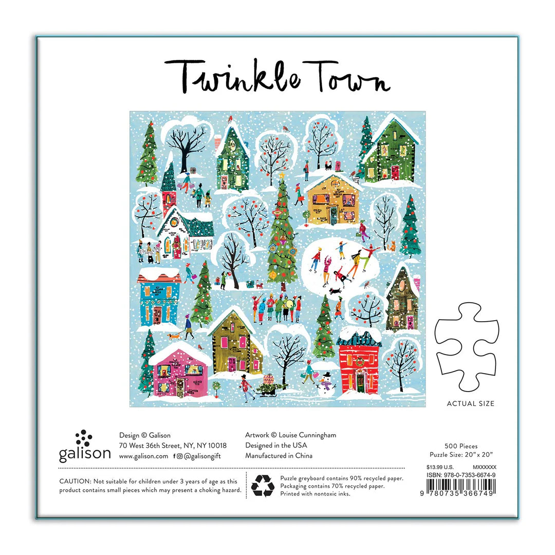 Twinkle Town 500 Piece Jigsaw Puzzle Galison and Louise Cunningham