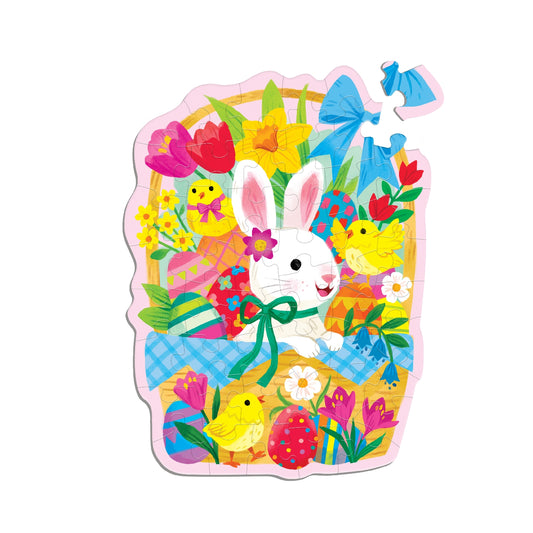Bunny Basket 48 Piece Mini Shaped Puzzle