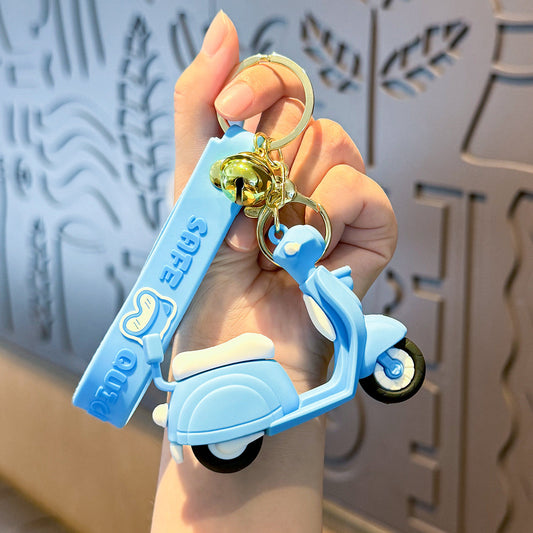 Mini Scooter Keychain with Silicone Wrist Strap – Adorable Design V Boutique Studio