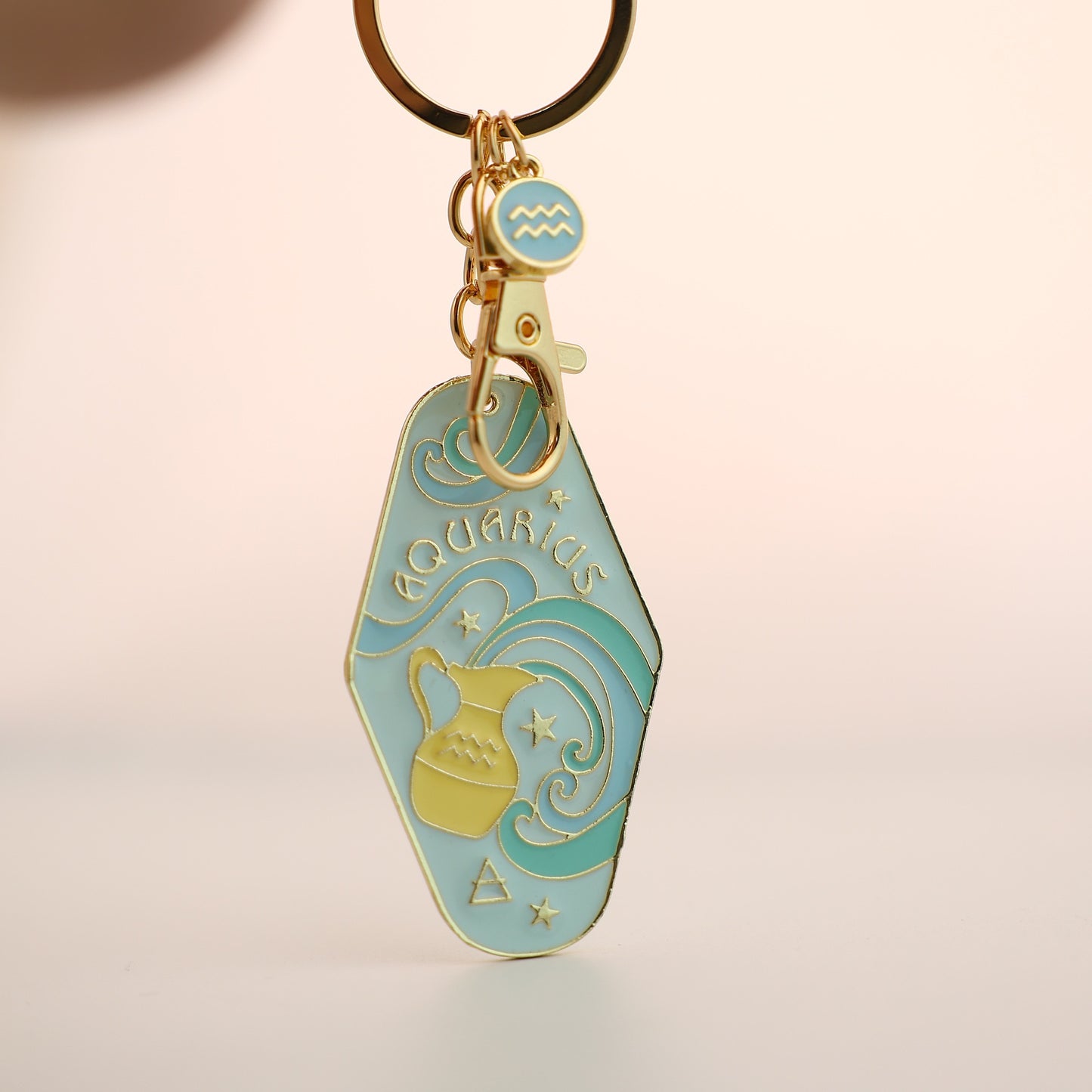 Zodiac Motel Keychain – Vintage Astrology Sign Gift