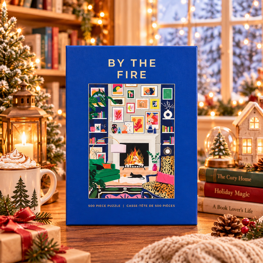 By the Fire 500 Piece Jigsaw Puzzle Hobbry