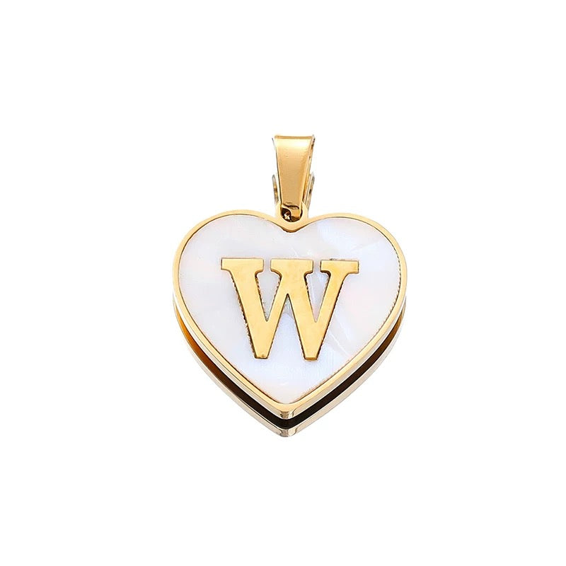 Elegant Heart Alphabet Charms for Jewelry Making