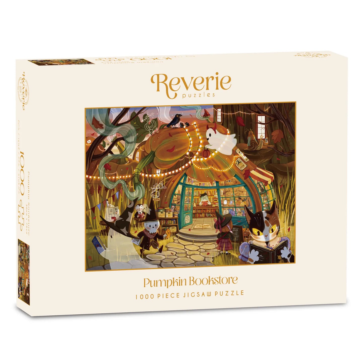 Pumpkin Bookstore 1000 Piece Jigsaw Puzzle Reverie Puzzles