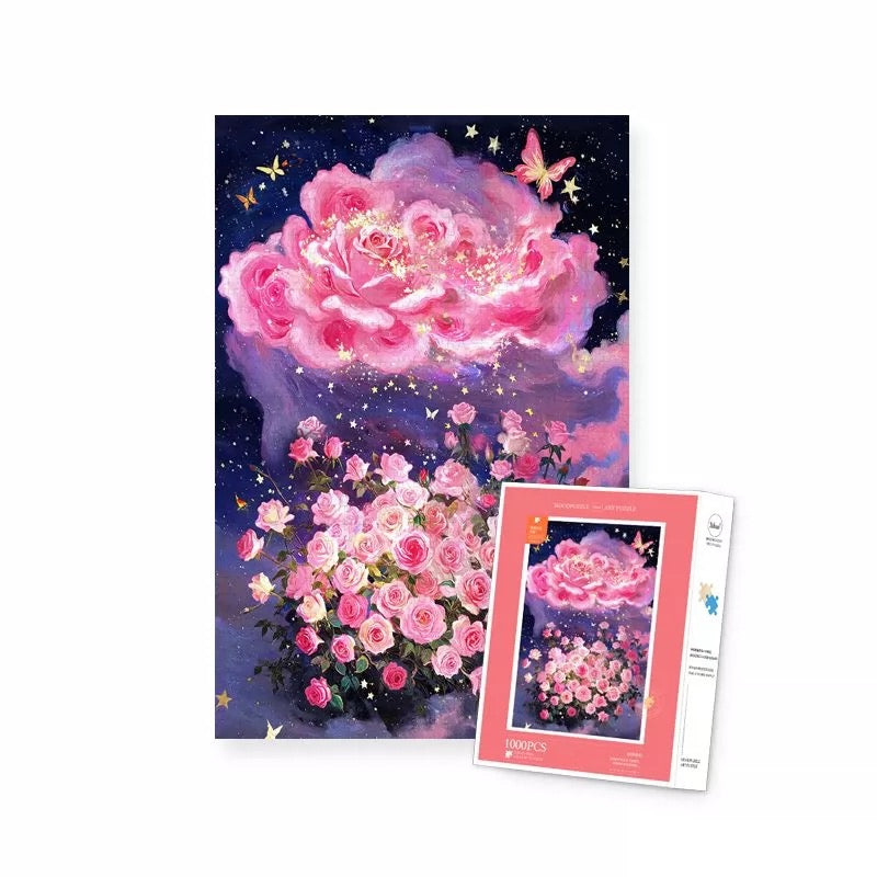 Blossoms Beneath Rose Clouds Jigsaw Puzzle Mood Puzzle