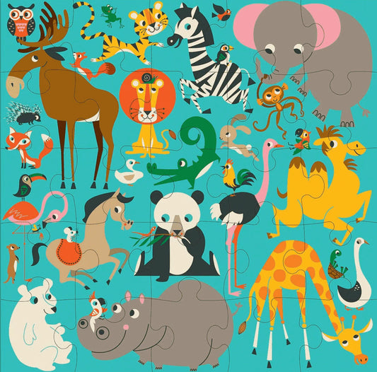 Animals of the World Jumbo Puzzle Mudpuppy