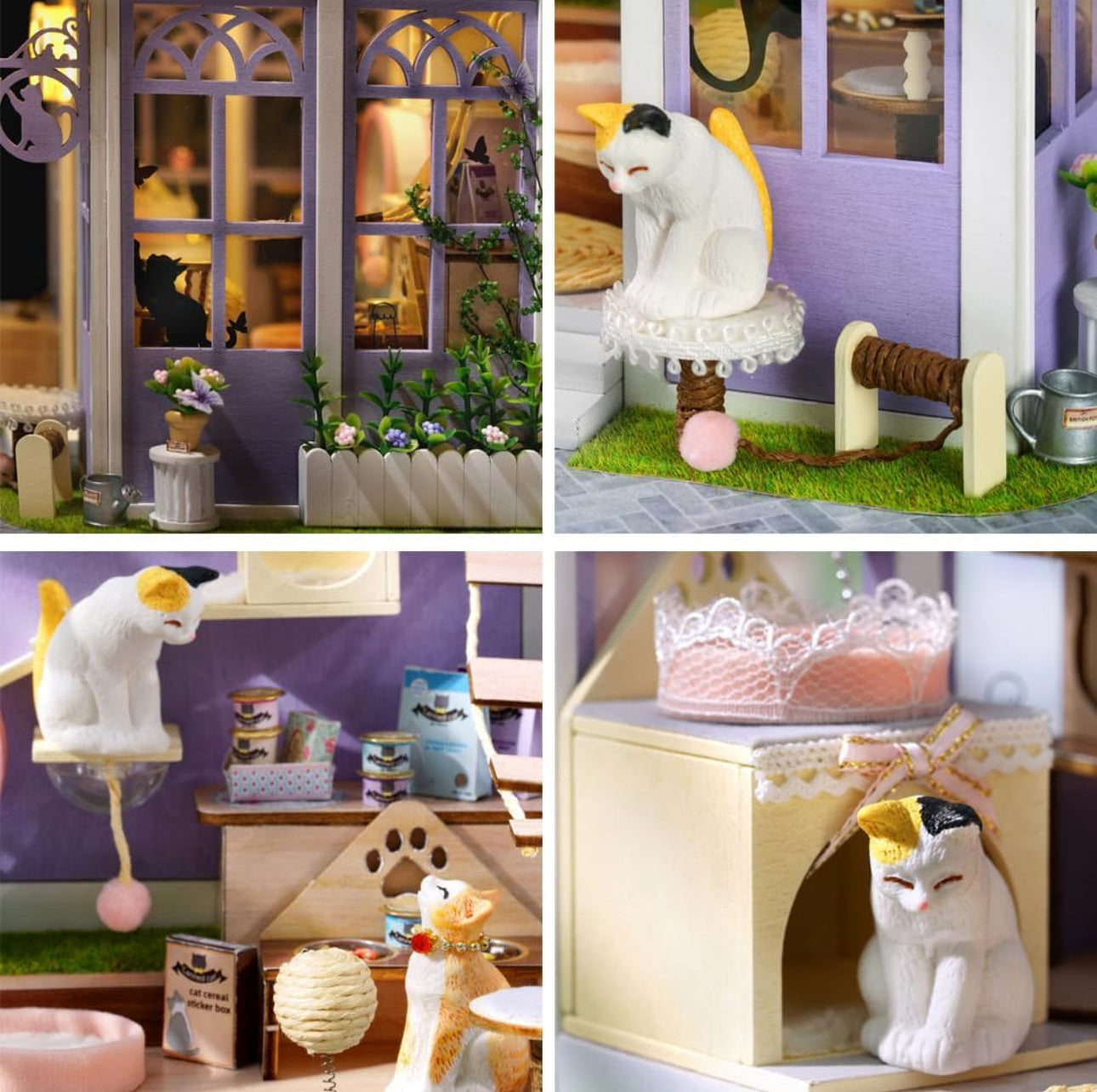 Cat Shop Miniature House – DIY Kit for Cat Lovers