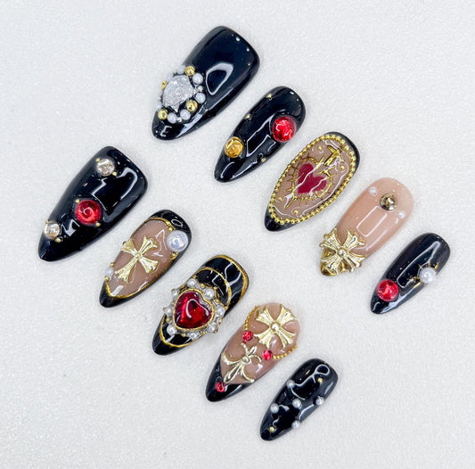 Dark Romance Press-on Nails V Boutique Studio