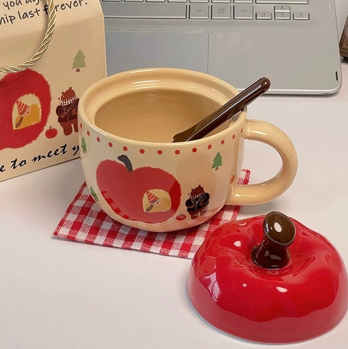 Cute Apple Ceramic Mug