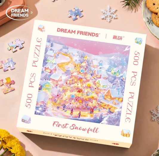 First Snowfall 500 Piece Puzzle Dream Friends