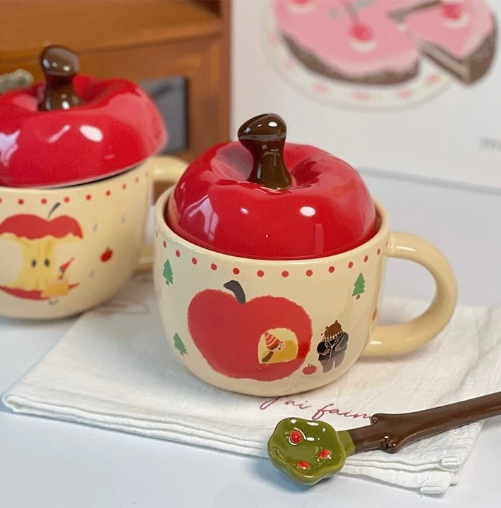 Cute Apple Ceramic Mug