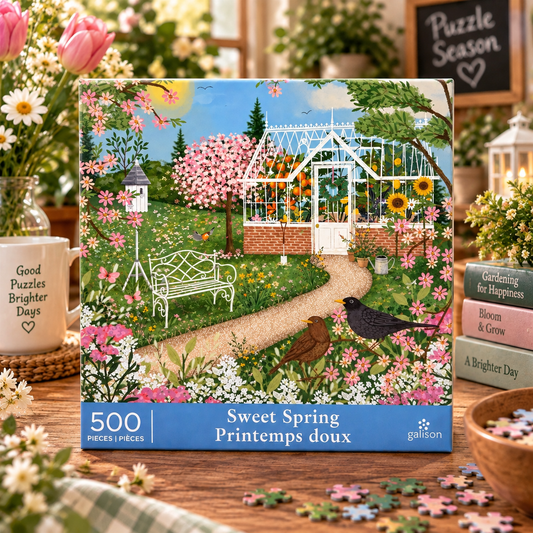 Galison Sweet Spring 500 Piece Puzzle Galison