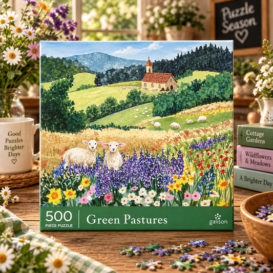 Galison Green Pastures 500 Piece Puzzle Galison